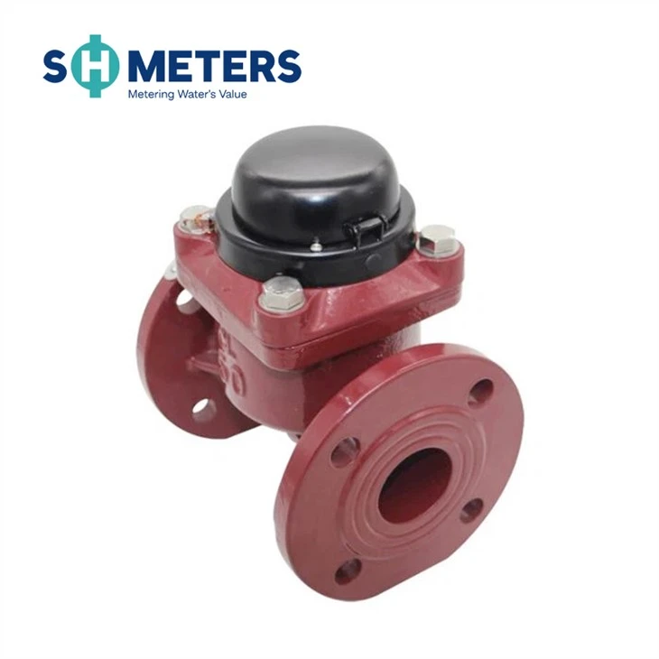 Bulk Horizontal Woltmann Detachable Red Color Water Meter