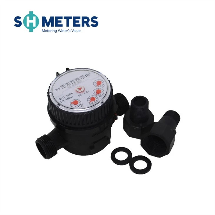 DN15mm Cold Plastic Single Jet Water Meter