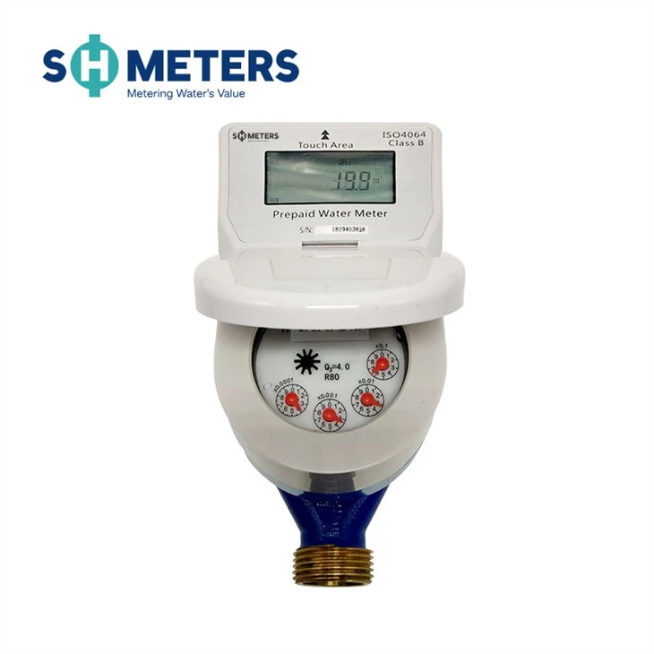 Smart Prepaid System Brass Body Dry Dial Class B Water Meter